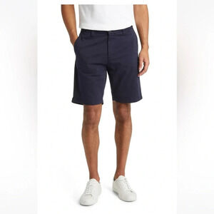 NN07 No Nationally Crowned Stretch Organic Cotton Chino Shorts Size 29 navy NWT‎